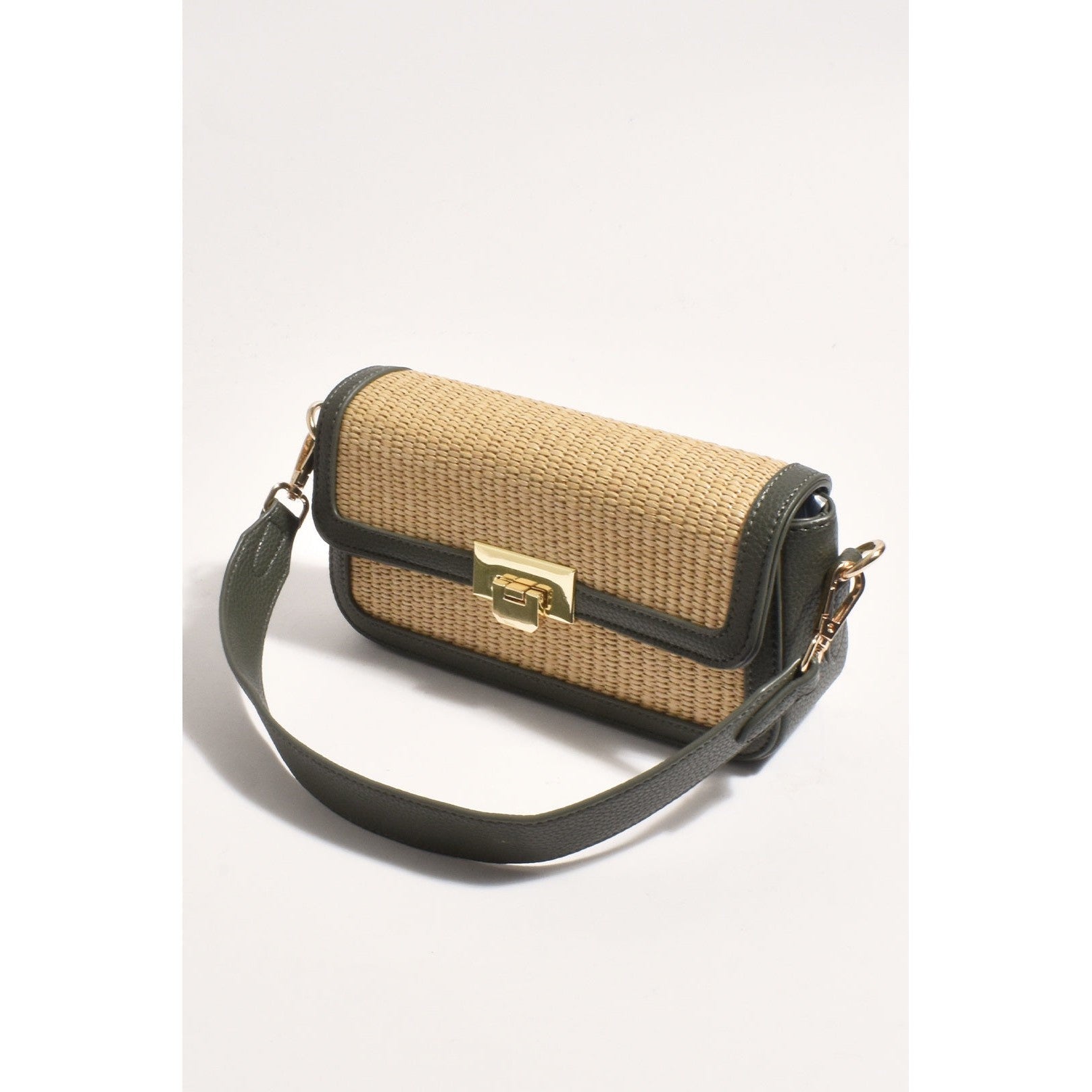 Adorne Hattie Khaki Weave-Bags-Adorne-Après-She