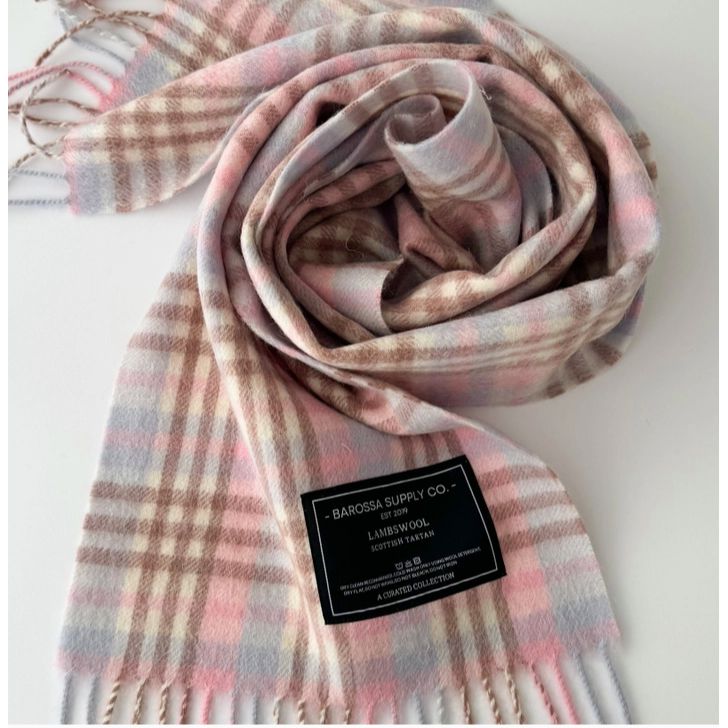 Barossa Gingham Pinks Scarf-SCARF-Barossa Supply Co-Après-She