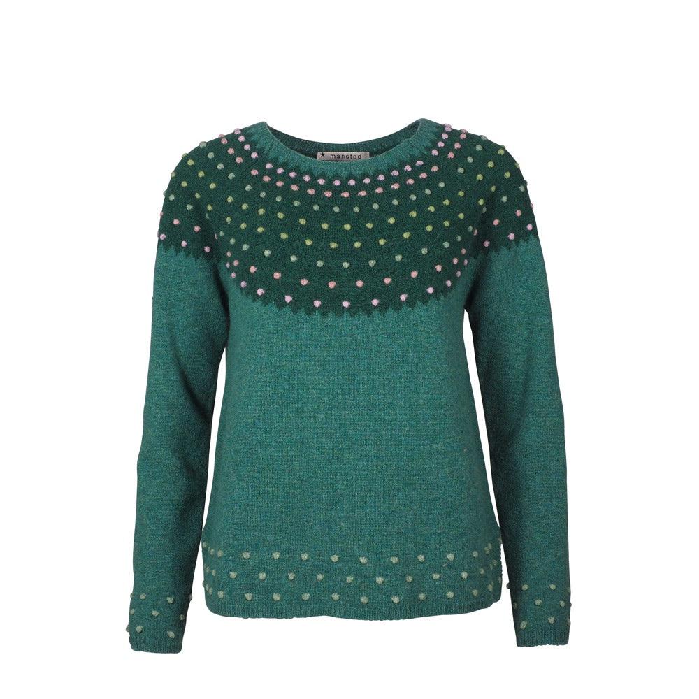Mansted Lamb Dot Emerald-Knitwear-Mansted-Après-She