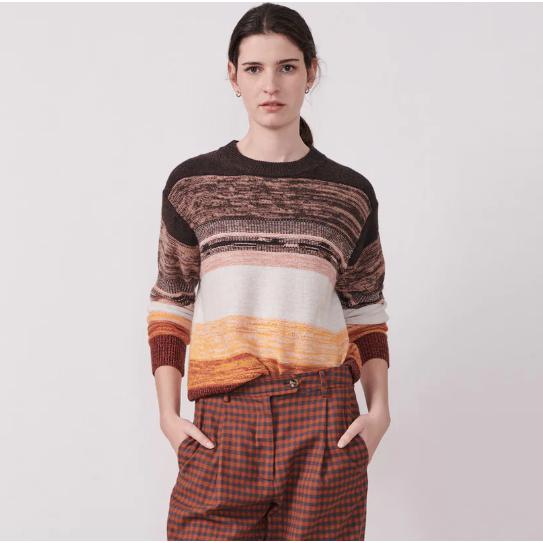 Pol Sunrise Stripe Knit-Knitwear-POL-Après-She